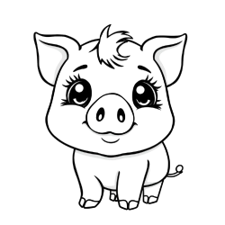 Coloring element pig
