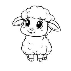 Coloring element sheep